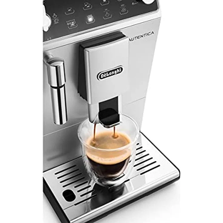 De'Longhi Autentica ETAM 29.510.SB Kaffeevollautomat, 1,3 l Wassertank, Milchaufschäumdüse, silber-schwarz – Bild 3