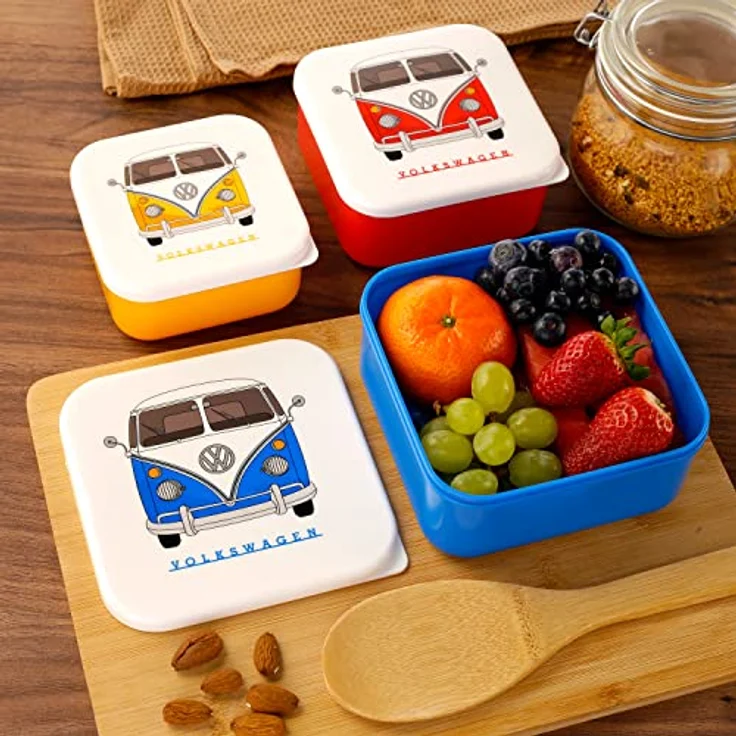 Puckator 3er Set Lunchboxen Volkswagen VW T1 Camper Bus M/L/XL, multi, LBOX47 – Bild 2