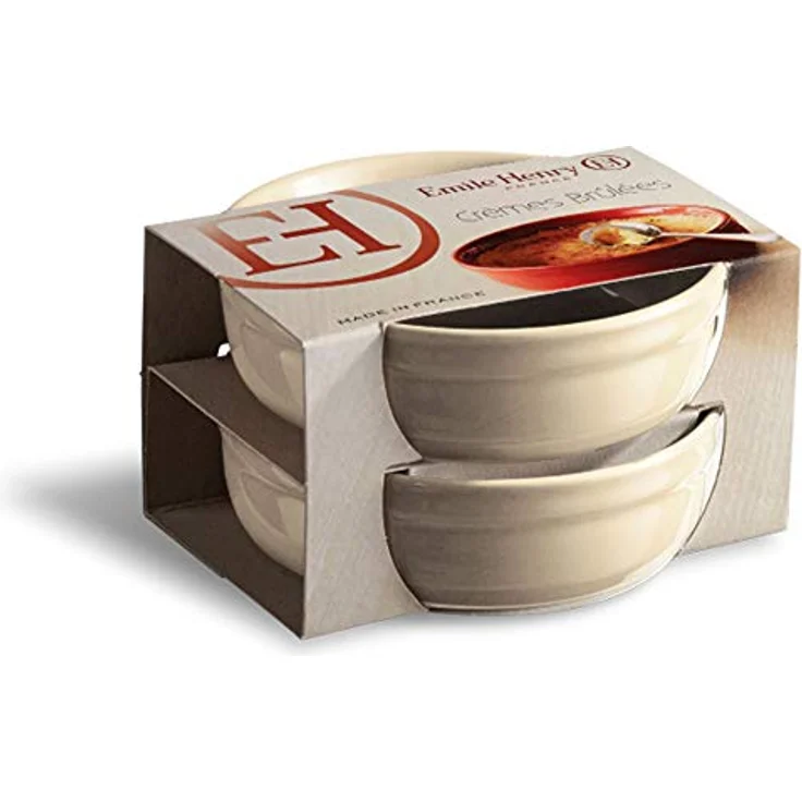 Emile Henry Crème Brûlée Ramekin Dish, Lehm, 2er-Set – Bild 3