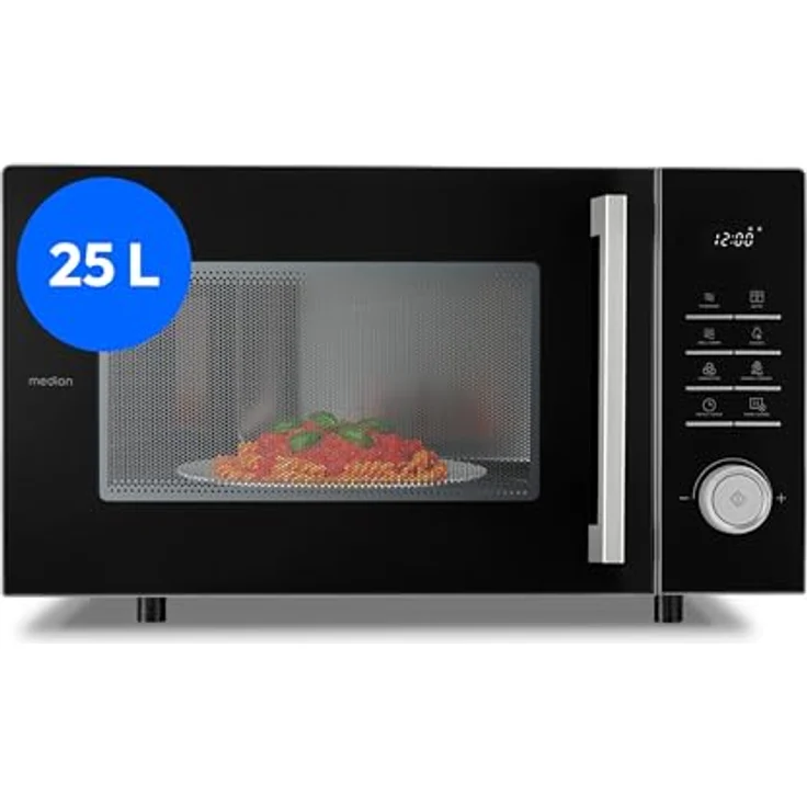 MEDION Mikrowelle MD12231, 3-in-1 mit Grill und Heißluftfunktion, 25L, 900W, hell grau [MODELL 2025] – Bild 1