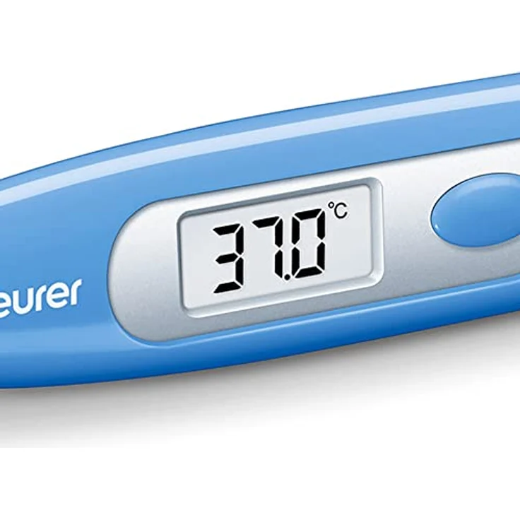 Beurer FT 09 Digitales Fieberthermometer, blau, wasserdicht, zum Messen von erhöhter Körpertemperatur  – Bild 3
