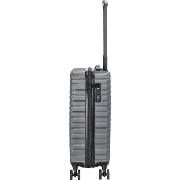 Valentino Mercury 4 Rollen Kabinentrolley 54 cm, Grau, mit 37 l und arretierbarem Griff – Bild 3
