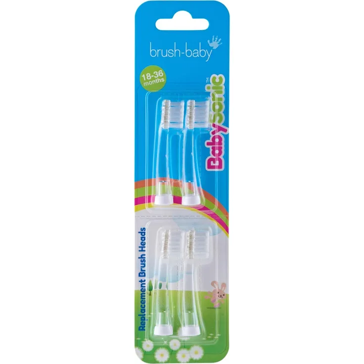 Brush-Baby, Zahnbürstenkopf, BabySonic (4 x)