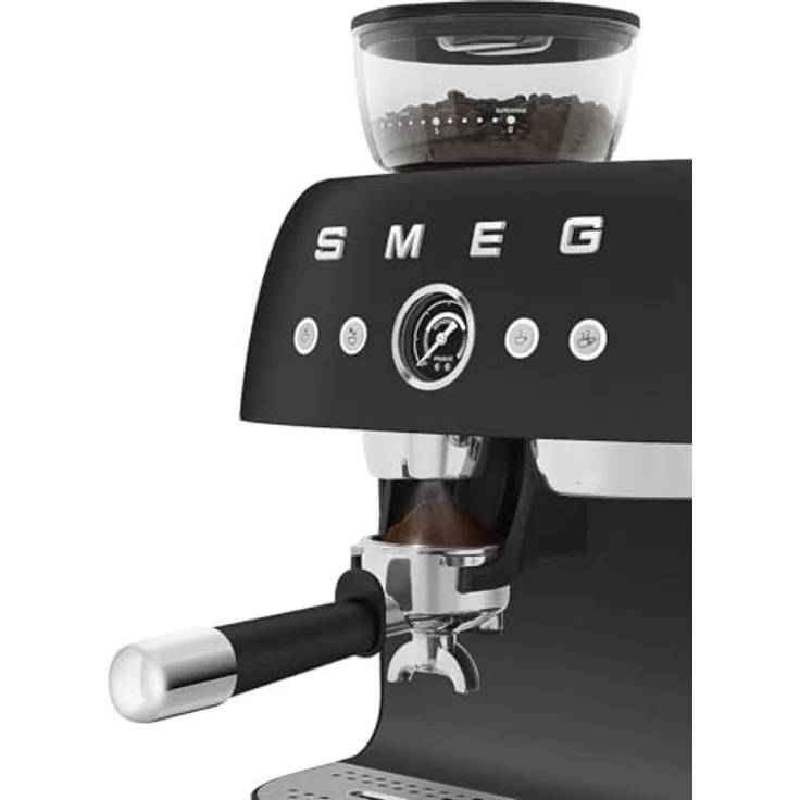Smeg 50's Style EGF03BLMEU, Espresso Kaffeemaschine, Schwarz, mit 2-jähriger Herstellergarantie und Garantieverlängerung auf 5 Jahre – Bild 6