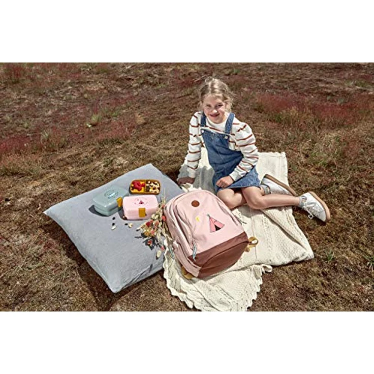 LÄSSIG Kinder Lunchbox Brotdose mit herausnehmbarer Unterteilung, BPA-frei/Adventure Bus, 1 Stück (1er Pack), mint – Bild 5
