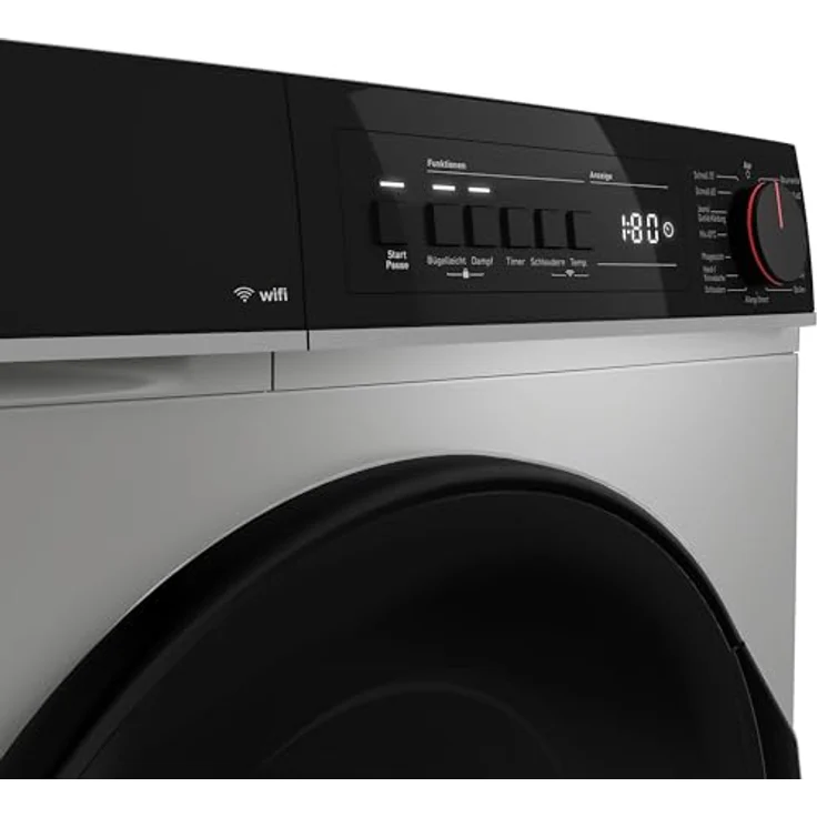 Sharp ES-PRO714SA-DE Waschmaschine, 7kg, 1400 U/min, Silber, SoftTouch-Bedienung, AquaStop, 15 Programme, AllergySmart – Bild 6