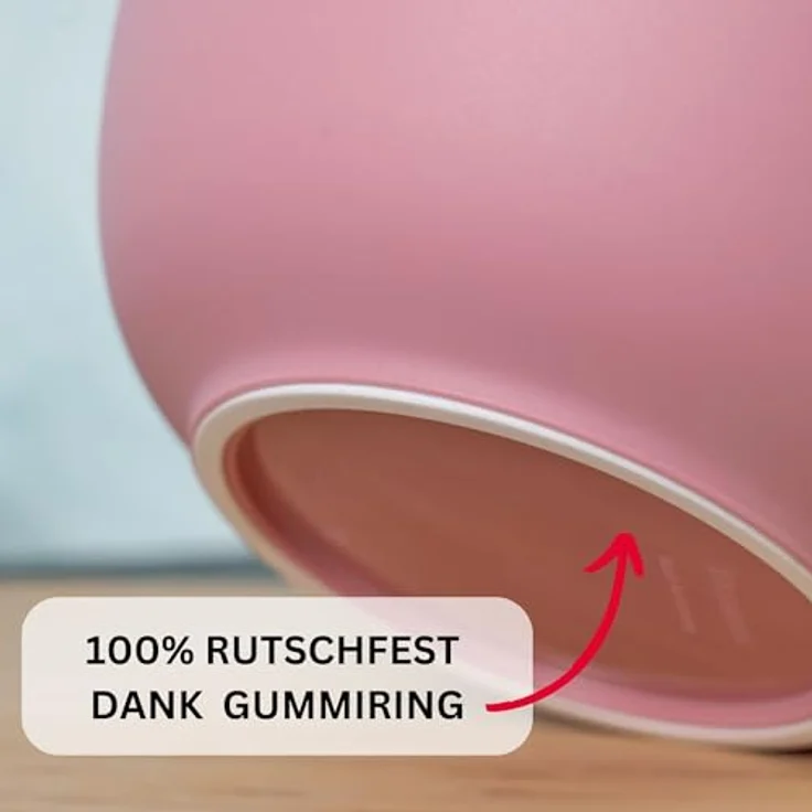 Westmark Rühr-/Backschüssel 3,5 l mit Ausgießer und Gummiring, Kunststoff, Rosa, 3154227P – Bild 3