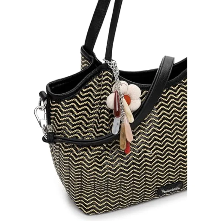 Tamaris TAS Konstantina Shopper Tasche, 36 cm, schwarz, aus 100% Polypropylen – Bild 5