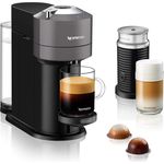De'Longhi Nespresso Vertuo Next ENV 120.GYAE Kaffeekapselmaschine mit Aeroccino Milchaufschäumer, grau