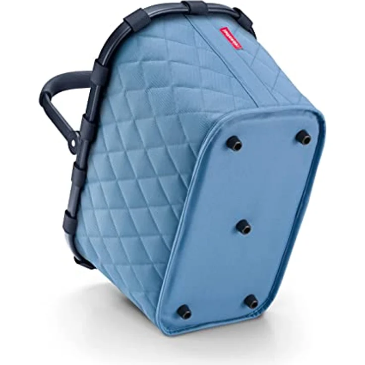 reisenthel carrybag frame rhombus blue – Stabiler Einkaufskorb mit viel Stauraum und praktischer Innentasche – Elegantes und wasserabweisendes Design – Bild 3