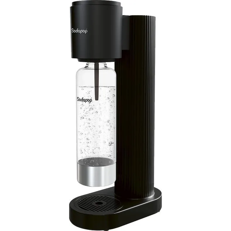 Sodapop Wassersprudler Cooper Pro, stylisches Design in schwarz, inklusive 850ml PET-Flasche