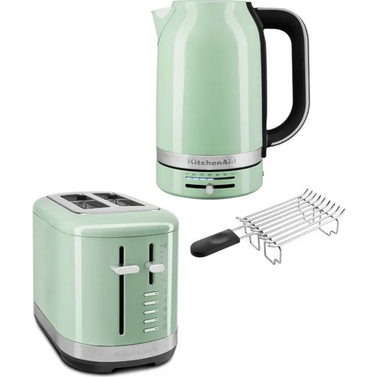 KitchenAid Toaster Set 5KEK1701 Wasserkocher & 5KMT2109 Toaster, 2-Scheiben, Brötchenaufsatz, Temperaturregelung, 1,7 Liter
