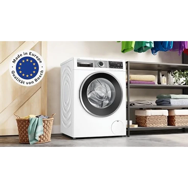 Bosch WGG244F40, Serie 6, 9 kg Waschmaschine mit i-Dos, Fleckenautomatik, Iron Assist, SpeedPerfect in weiß – Bild 3