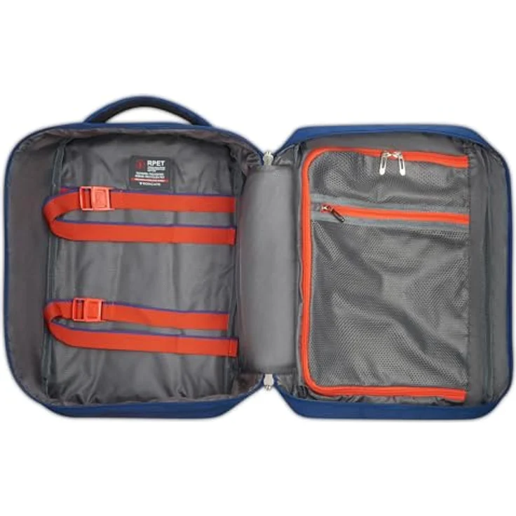 Roncato Crosslite Reiserucksack, 40 cm, blau, 100% Polyester, 25 x 20 x 40 cm – Bild 6