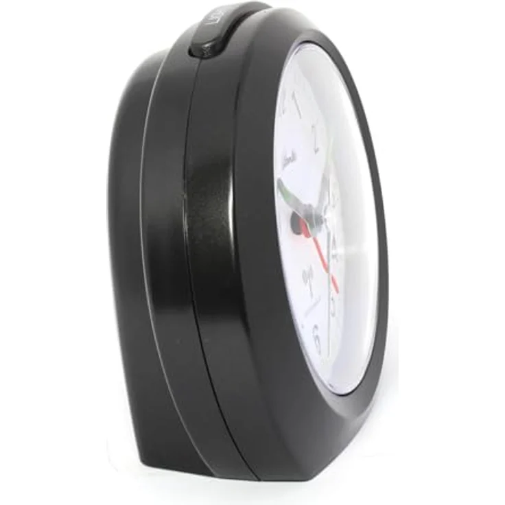 Atlanta Funkwecker 1856, Analog ohne Ticken mit Licht, Snooze und automatischer Zeiteinstellung, Schwarz – Bild 5