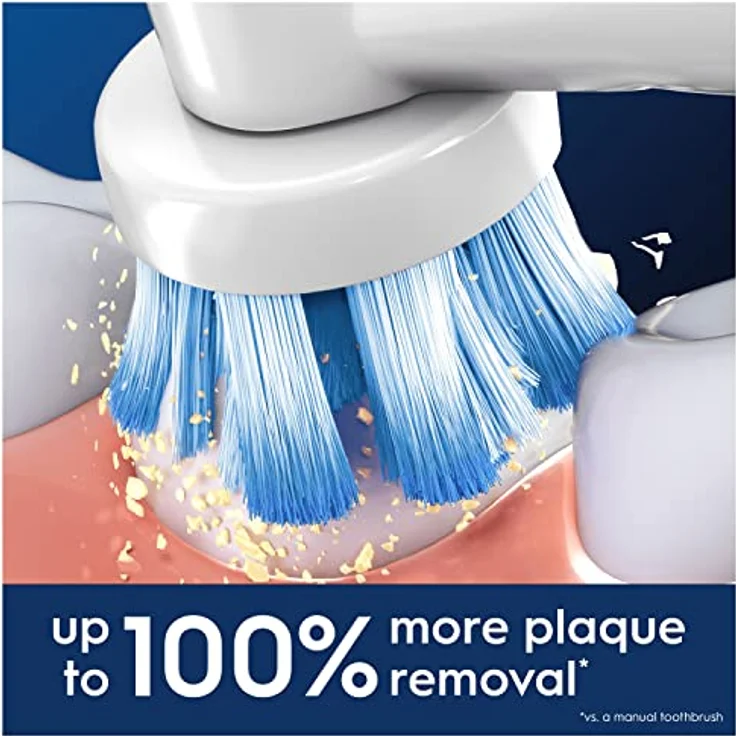 Oral-B Pro Sensitive Clean, Aufsteckbürsten für elektrische Zahnbürste mit X-förmigen & extra weichen Borsten, 8 Stück für effektive Plaque-Entfernung – Bild 2