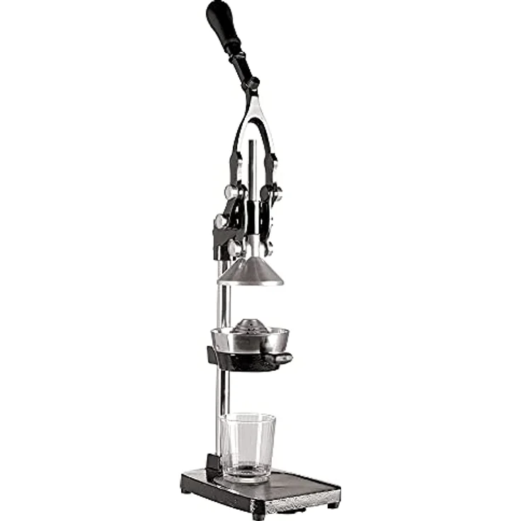 Cilio LIVORNO Granatapfel Presse, Saftpresse Manuell | rostfreier Edelstahl | Schwarz | Profi Fruchtpresse | Zitruspresse Handpresse für 25% mehr Saft | geringer Kraftaufwand | 18 × 25 × 48 cm – Bild 1