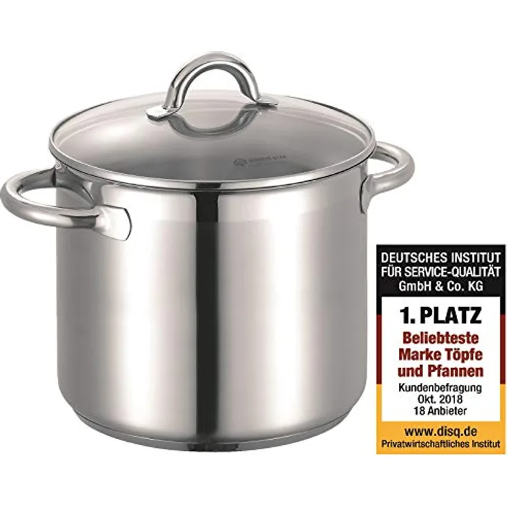 Schulte-Ufer Suppentopf Loop, 24cm, ca. 9,0 l, 18/10 Stahl