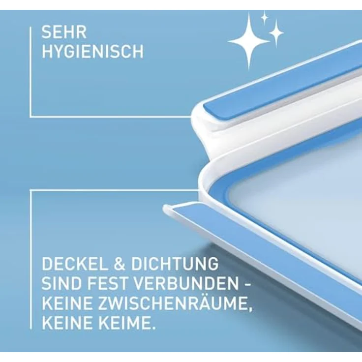 Emsa Clip & Close Lebensmittelaufbewahrung, 9-teiliges Set, Auslaufsicher und Hygienisch, 0,15 L–0,2 L–2 x 0,55 L–0,55 L–1,0 L–1,1 L–2,2 L, N1061450 – Bild 3