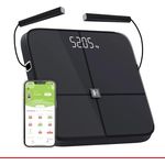 HAMMER Körperanalysewaage Body Screen TX, 8 Sensoren, 15 Messungen, inkl. App, Bluetooth