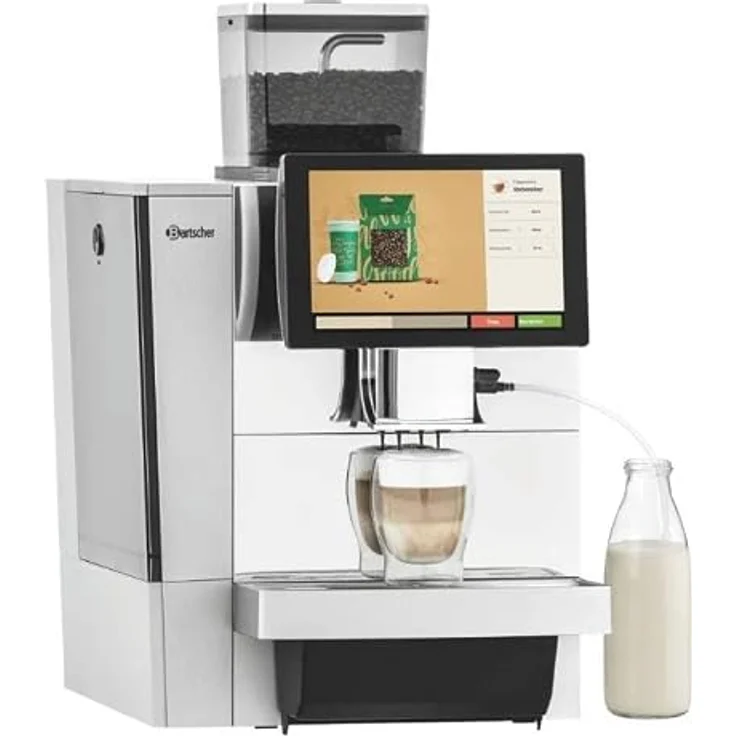 Bartscher Kaffeevollautomat KV1 Deluxe, 60 Tassen à 120 ml / Stunde, Schwarz/Silber – Bild 4