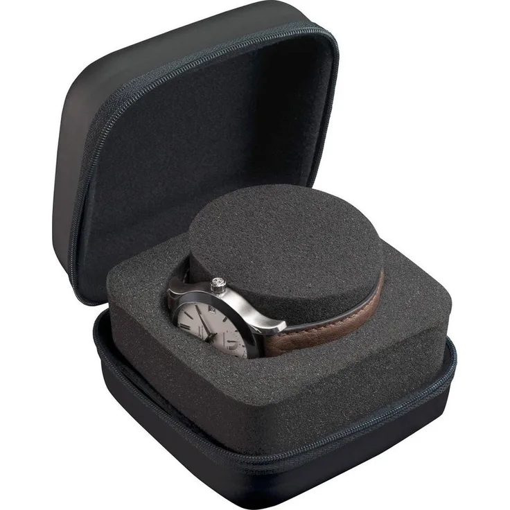 Boxy Uhrenetui 324185, Uhrenaufbewahrung für max. 1 Uhr Ø 55 mm, ideal für Reisen