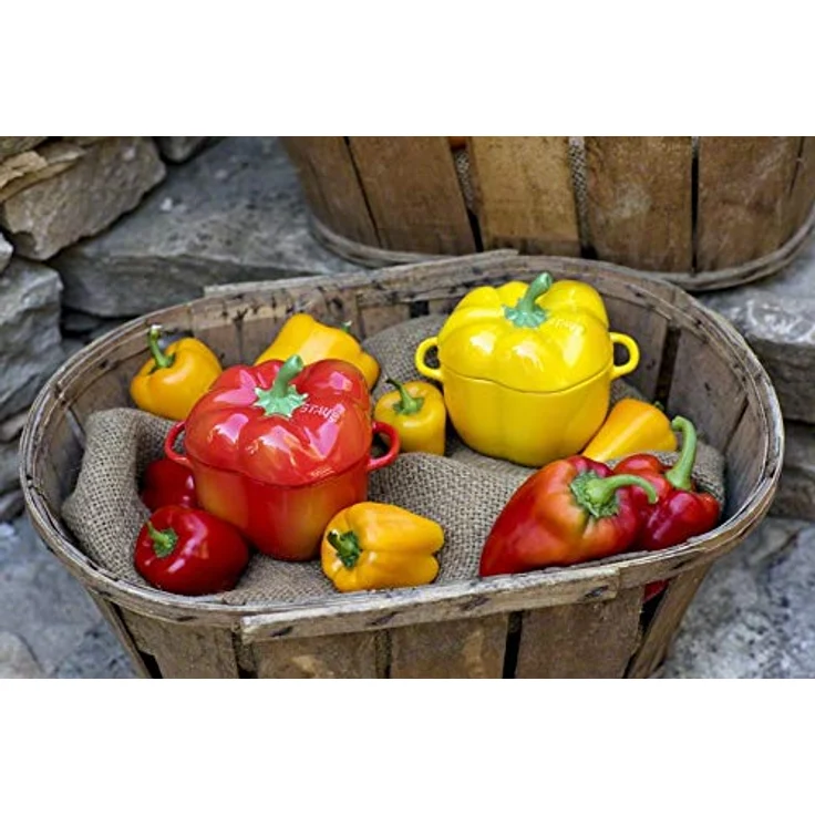 STAUB Zwilling - Ceramic by Paprika Cocotte - gelb - Keramik - H: 10,7cm x B: 15,1cm - Volumen: 0,47L – Bild 5