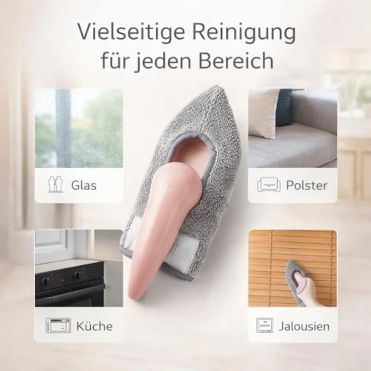Vip Ahmet Mikrofaser Triangel-Wischmopp, Bodenwischer mit antimikrobieller Reinigung, ergonomischem Design und zweiseitiger Anwendung – Bild 5