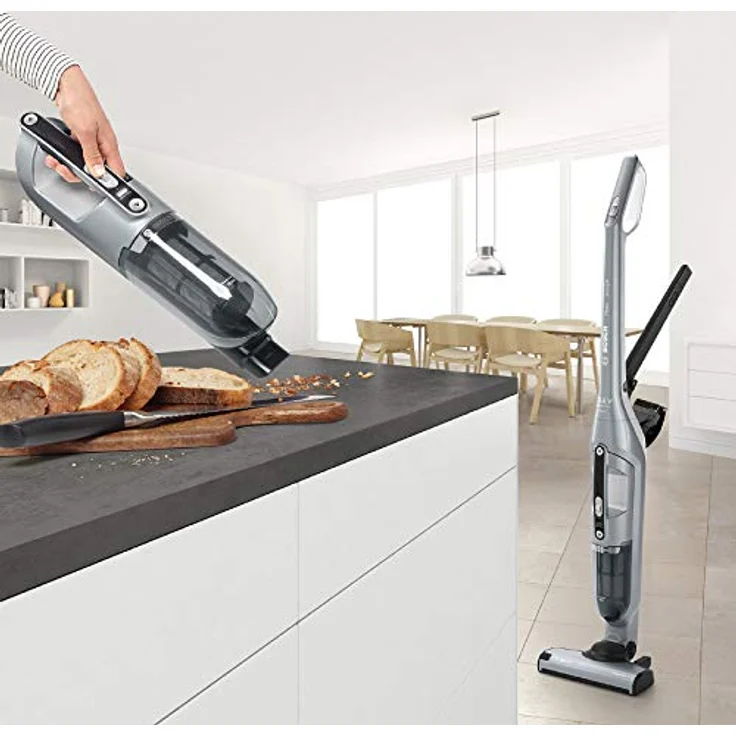 Bosch BCH3P210 Flexxo 2 in 1 kabelloser Akku- und Handstaubsauger (Zubehör am Gerät, lange Laufzeit, 21,6 V) silber – Bild 5