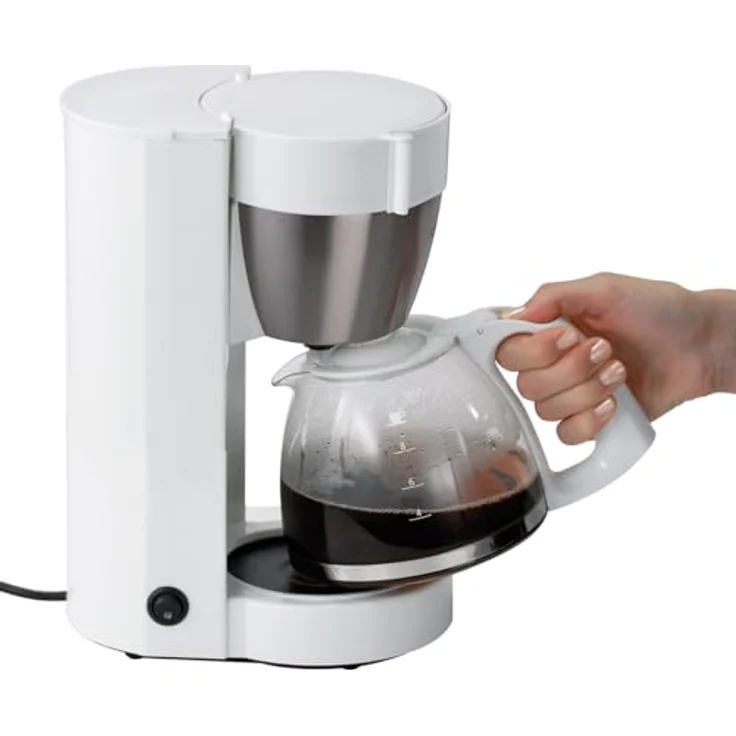 Cloer 5011 Filterkaffee-Automat mit Warmhaltefunktion, 800 W, 10 Tassen, Filtergrösse 1x4, weiß, Kunststoff – Bild 4