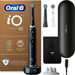 Oral-B iO Series 10 Plus Edition Elektrische Zahnbürste/Electric Toothbrush, PLUS 3 Aufsteckbürsten, Lade-Reiseetui, 7 Putzmodi, recycelbare Verpackung, Made in Germany, Geschenk Mann/Frau, black