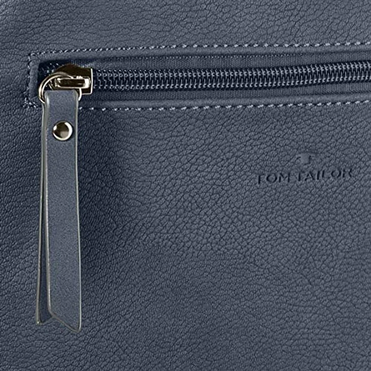 TOM TAILOR Umhängetasche CAIA Cross bag M, Nubuklederimitat, 7 Fächer, Smartphone-Fach, schwarz – Bild 5