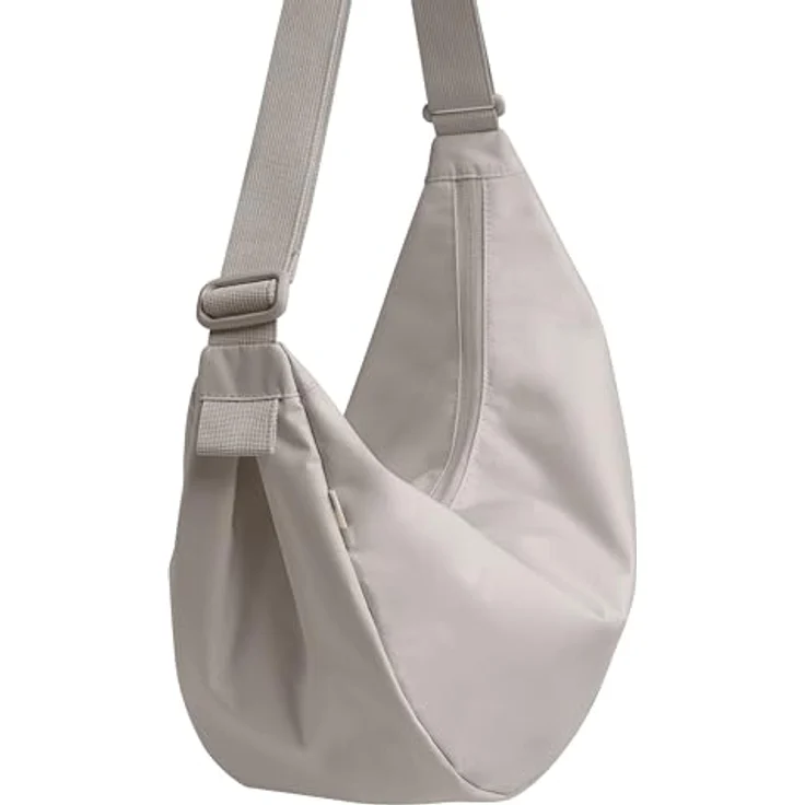 GOT BAG Moon Bag Large, Umhängetasche aus wasserabweisendem rPET-Material, Braun, verstellbarer Schultergurt, 30 x 40 cm – Bild 4