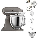 KitchenAid 5KSM185 Artisan Küchenmaschine Tschimmlover, 4,8 L, mit Tschimmhook Rührelementen