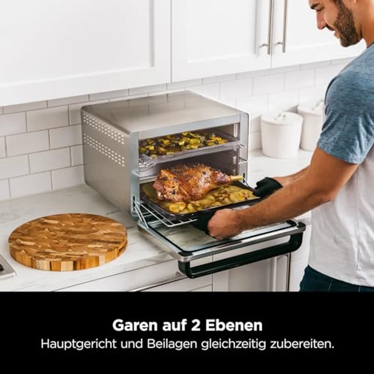 Ninja DT200EU, Minibackofen, Silber Schwarz – Bild 4