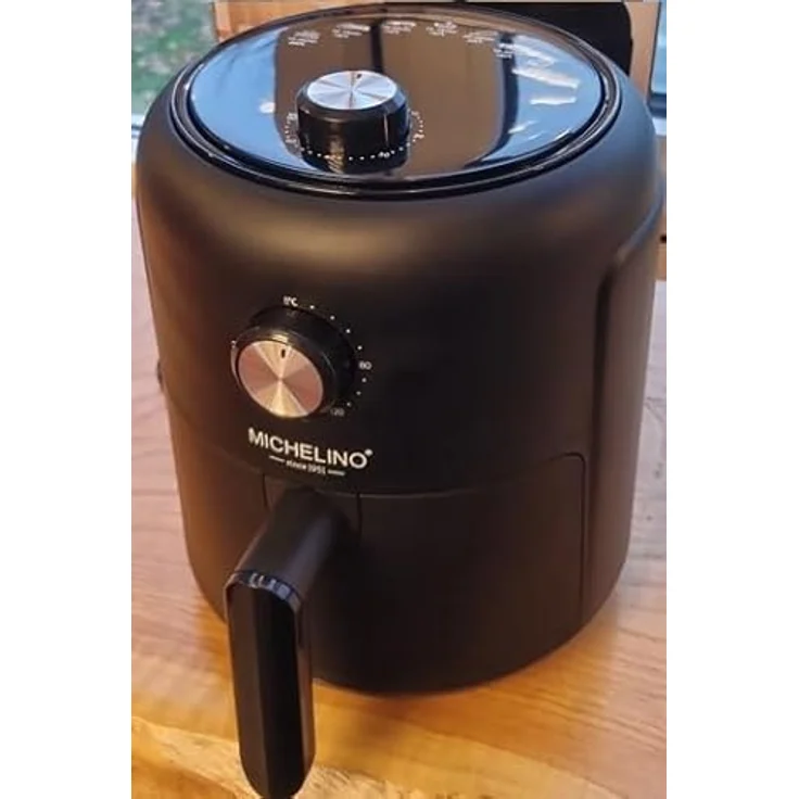 Michelino Heißluftfritteuse MICHELINO Effiziente Heißluftfritteuse 2,6 Liter 1000W, Antihaftbeschichtung, Drehknopfsteuerung – Bild 6