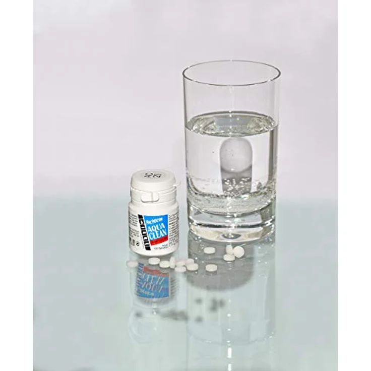 Yachticon Aqua Clean Tabletten, Wasserfilter zur Konservierung von Trinkwasser, geruchs- und geschmacksneutral, 100 Tabletten für 2000 l Wasser – Bild 2