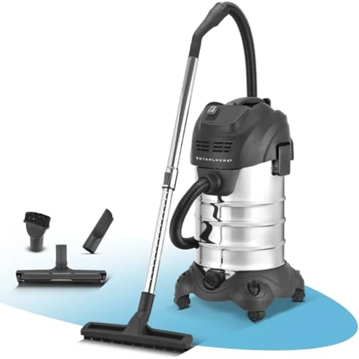 STAHLWERK VCL-1600 ST, Nass- und Trockensauger mit 1600 W, 35 l Edelstahlbehälter, Blasfunktion und Sicherheitsabschaltung, umfangreiches Zubehörpaket – Bild 1