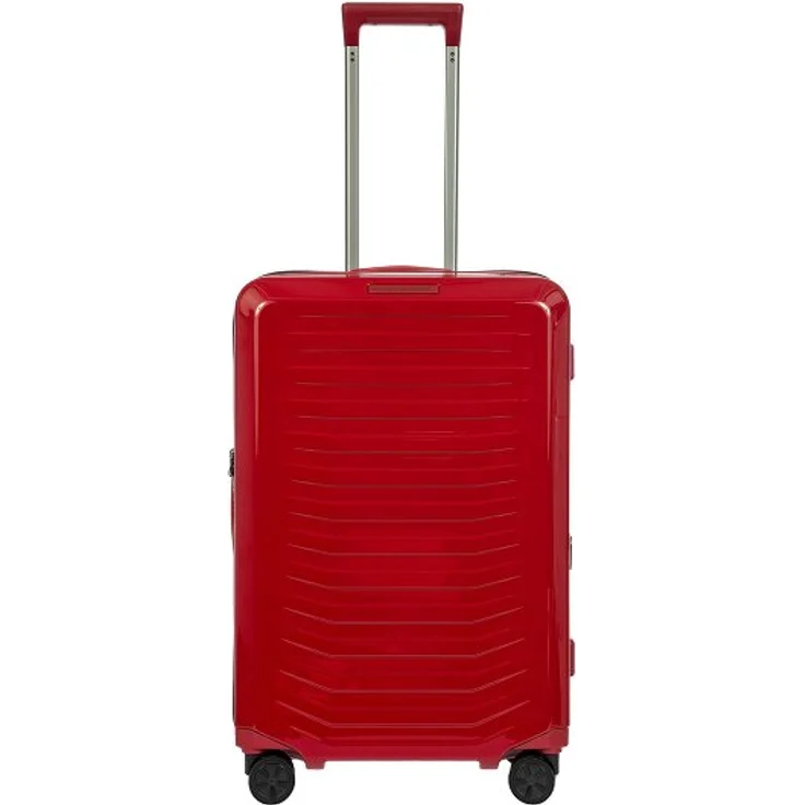 Porsche Design Roadster 4 Rollen Trolley M, 69 cm mit Dehnfalte, rot, 100% Polycarbonat