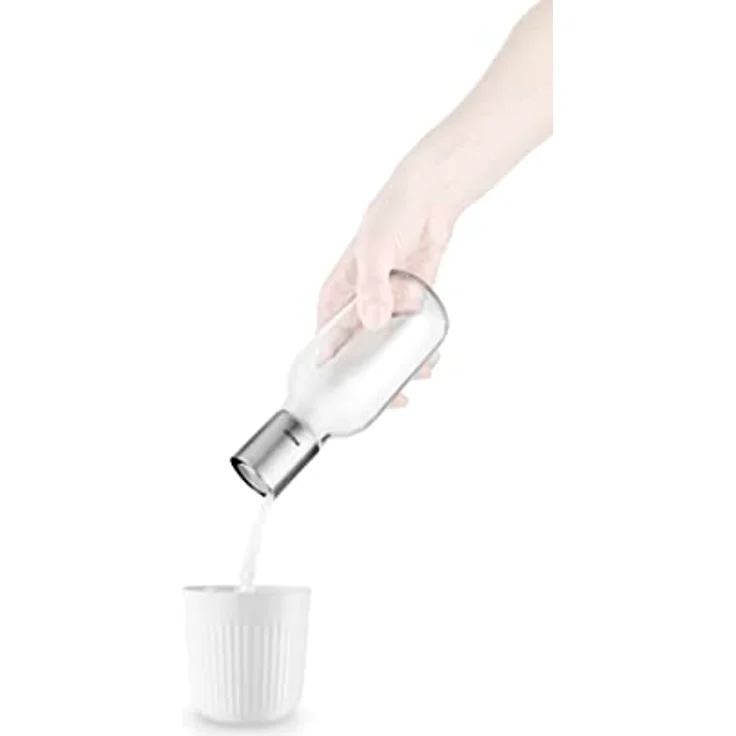 Eva Solo Zuckerdose Zuckerspender 350 ml, Edelstahl und Kunststoff, Hygienisches Design mit Kippmechanismus, Transparent – Bild 4