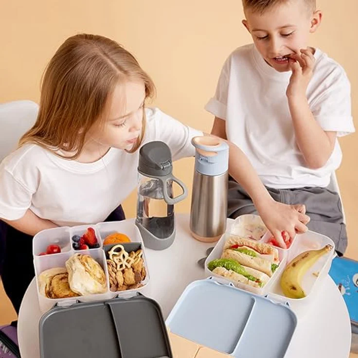 B.Box Lunchbox Spearmint, grün mit Fächern, herausnehmbarer Trennwand und Eisbeutel – Bild 8