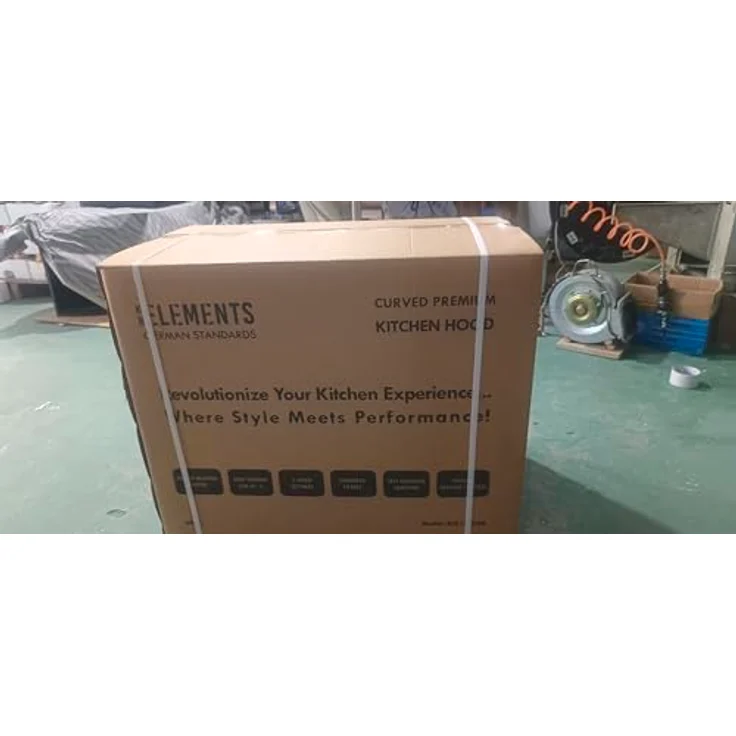KB ELEMENTS ELK154C60 Dunstabzugshaube 60cm, Umluft/Abluft, 650m³/h Saugleistung, Touch-Gestensteuerung, Selbstreinigungsfunktion, elegante Curved-Glas-Oberfläche – Bild 2
