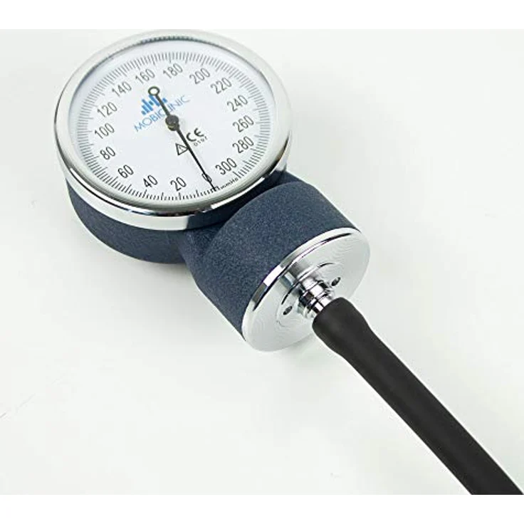 Mobiclinic, Blutdruckmessgerät manuell, Blutdruckmessung, Europäische Marke, blutdruckmessgeräte für oberarm, Genauigkeit, Gummipumpe, Leicht, Einfach zu bedienen, Blau – Bild 4