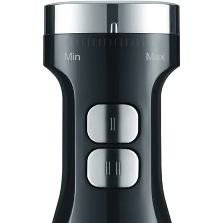 Graef HB502EU Stabmixerr, 800W, 5 Geschwindigkeiten und Turbo-Funktion, Kunststoff, schwarz, silber – Bild 4