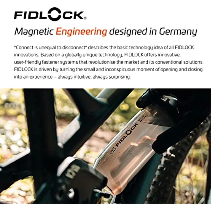 Fidlock Trinkflasche Set Twist 590ml, BPA-freies Polypropylen, ergonomisches Design, mit magnet-mechanischem Haltersystem – Bild 7