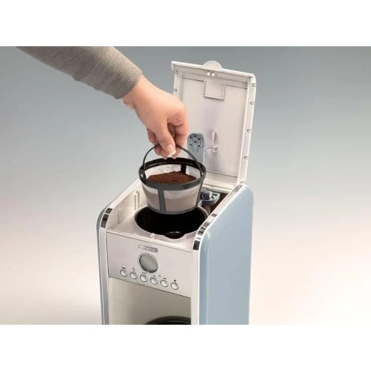 Ariete 1342 1342BL 12-Tassen-Kaffeemaschine Vintage, 2000 W, blau, Kunststoff, 2.1 liters – Bild 4