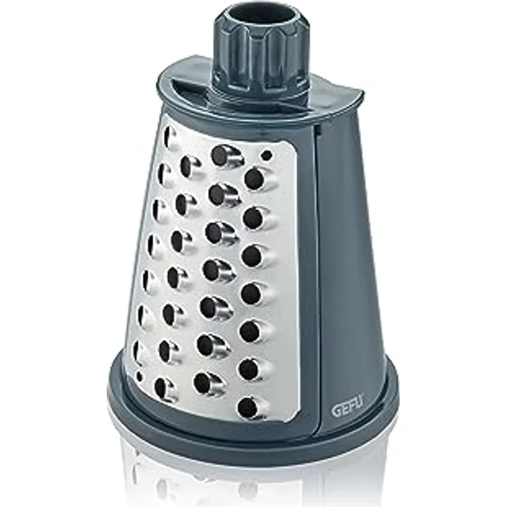 Gefu Trommelreibe Click - Mit fünf Klingeneinsätze, Käsereibe, Gemüsereibe – Bild 3