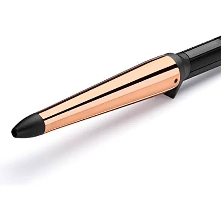 BaByliss Salon Brilliance Conical Wand, Professioneller Lockenstab mit hochwertiger Titan-Beschichtung, 19-32 mm konisches Frisiereisen, 6 digitale Heizstufen von 160°C bis 210°C, C458E – Bild 3