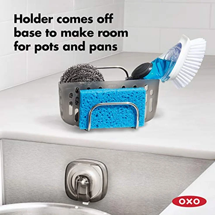 OXO Good Grips Utensilienhalter für die Spüle mit StrongHold -Saugnapfhalterung – Bild 2