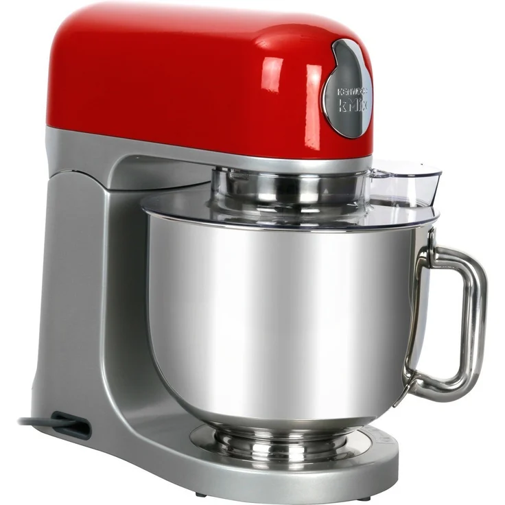 Kenwood kMix KMX750RD Küchenmaschine, 5 Liter Edelstahl-Schüssel, Safe-Use-Sicherheitssystem, Metallgehäuse, 1000 Watt, inkl. Patisserie-Set und Spritzschutz, rot, Serie: kMix – Bild 2